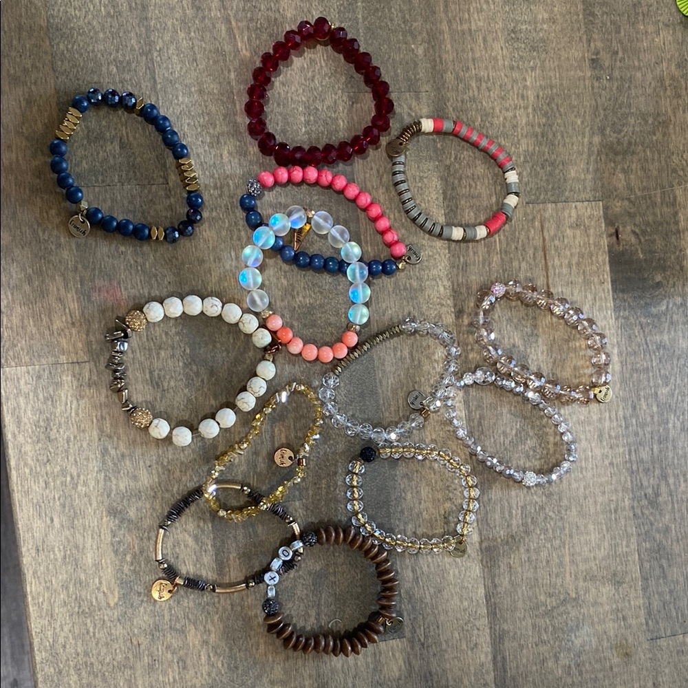 13 Erimish Elegant Multi-Color Beaded Bracelets